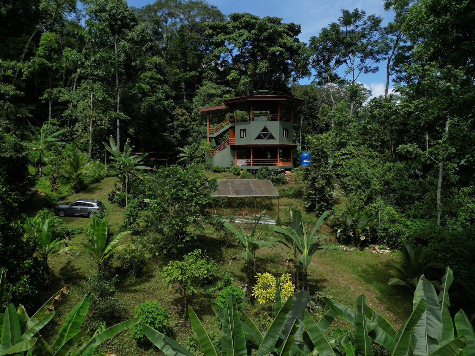 2.94 ACRES – 2 Bedroom Octagonal Home with Waterfall Views, Three 1-Bedroom Guest Cabins, Fruit Forest, river and Yoga Deck! property photo 2 in Costa Rica