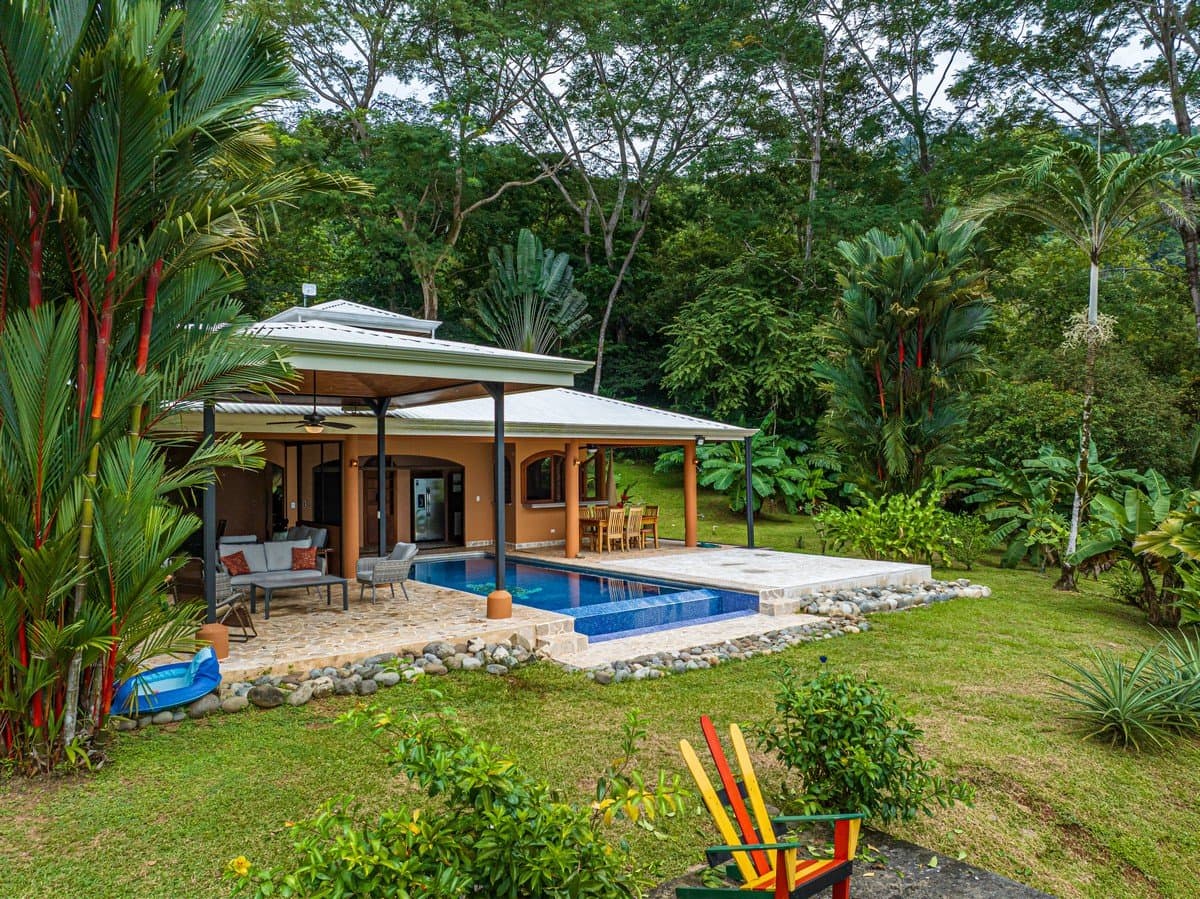 9 ACRES 2 Bedroom Jungle And Window Ocean View Home With Infinity Pool And Excellent Rental Potential! in Savegre, Puntarenas, Costa Rica