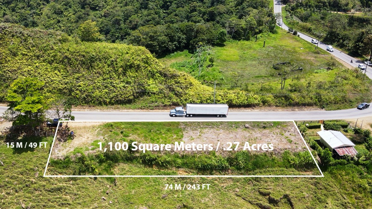 0.27 Acres Mountain View Commercial Property in Alto San Juan in San Isidro del General, San José, Costa Rica