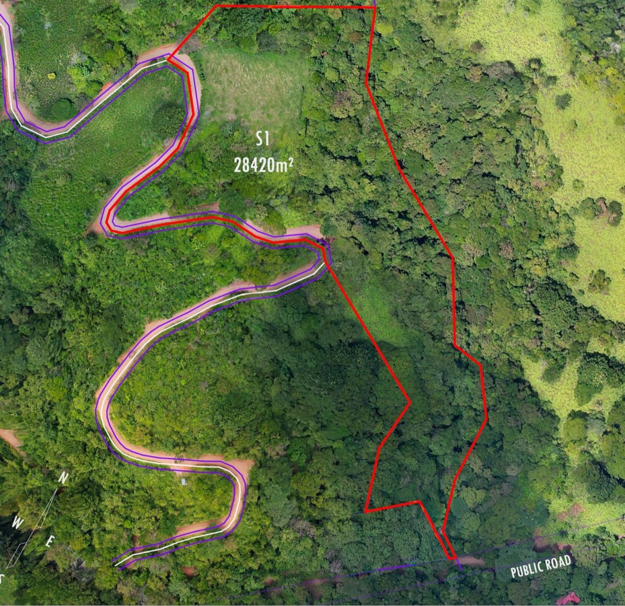 7 ACRES Mountain Views! Large Building Area, Walking Distance To The Largest Waterfall In The Area, Public Road, Private Setting, Ready To Build, 20Min to Dominical! in Pérez Zeledón, San José, Costa Rica