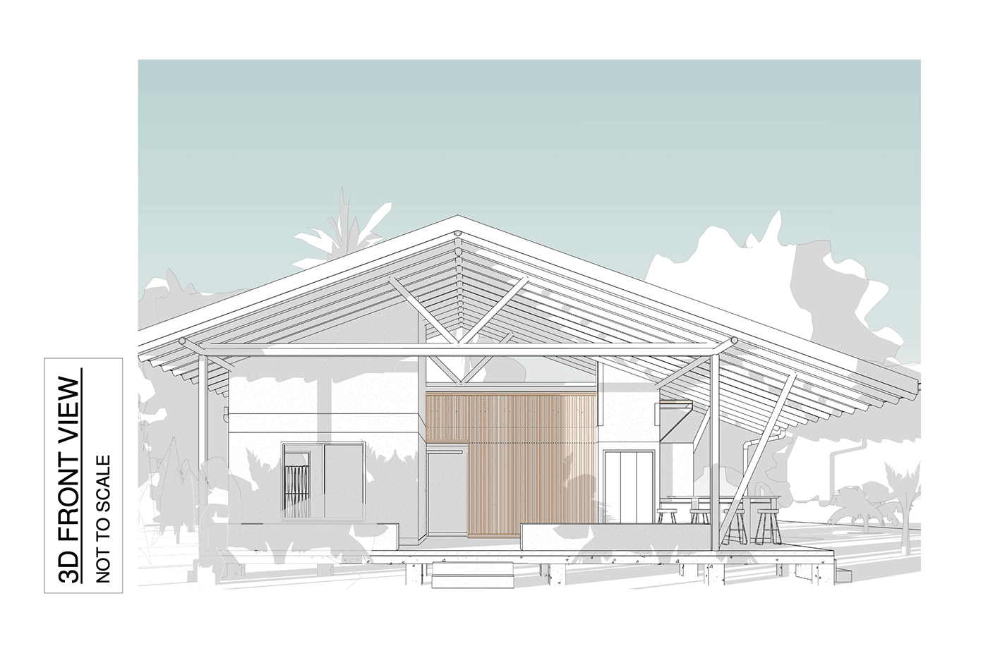 Architectural Floor Plans & Elevation Renderings for the BOHORICA Private Estate build in Costa Rica, photo 5