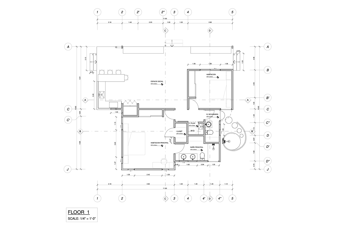 Architectural Floor Plans & Elevation Renderings for the BOHORICA Private Estate build in Costa Rica, photo 2