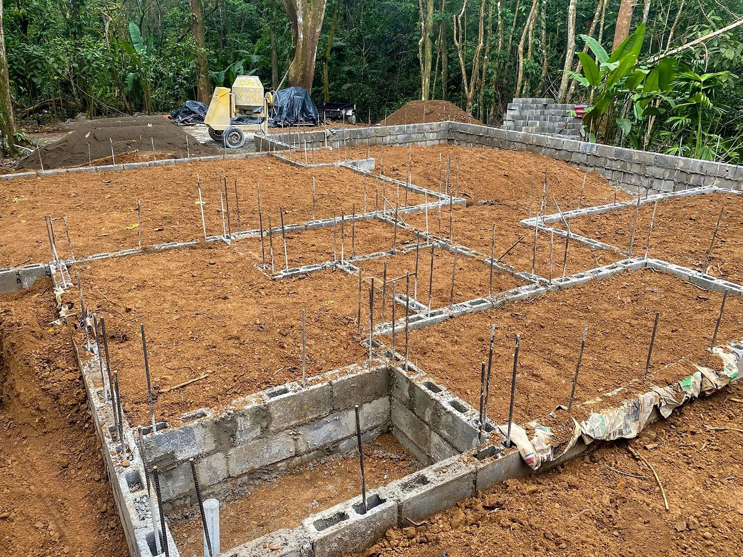 Main House Foundation Walls at Bohorica