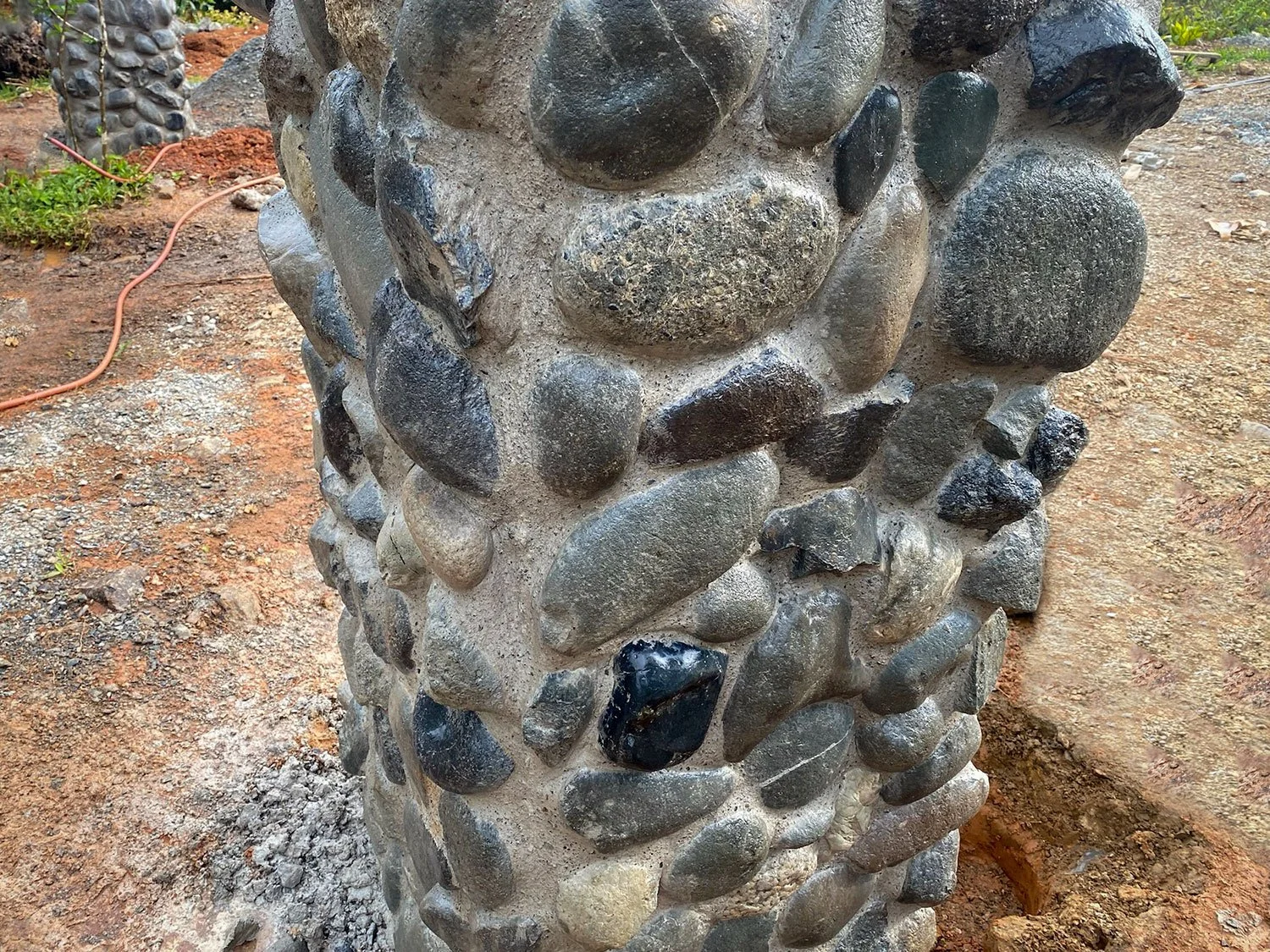 Decorative Stone Column Fence, photo 13