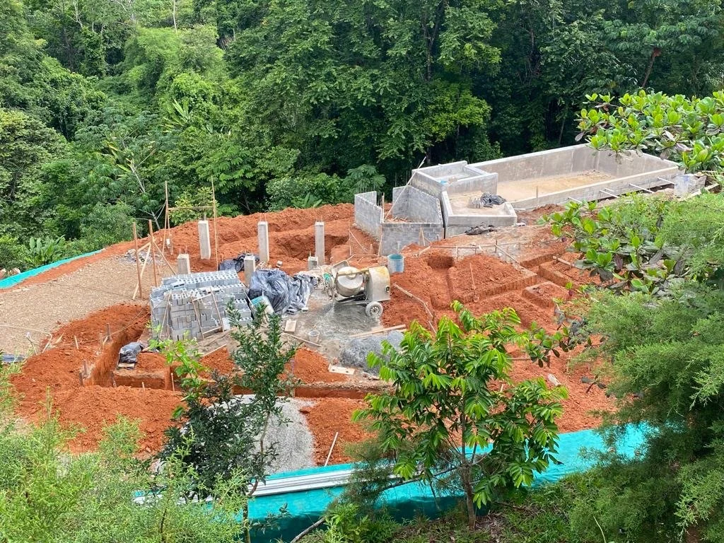 Digging and Pouring Footers - Casa Cavu, photo 2